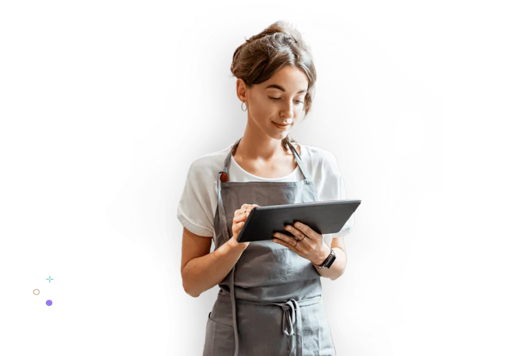 Food and Beverage time tracking on tablet