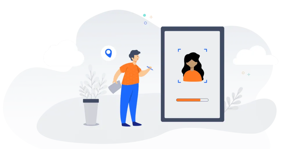 Tablet kiosk for time tracking