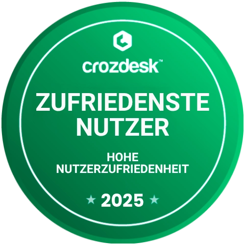 Crozdesk - High User Satisfaction (Happiest Users) 2025