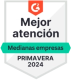 G2 - Best Support Mid-Market - Spring 2024