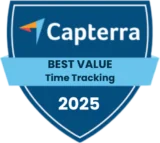Capterra - Best Value (Time Tracking) 2025