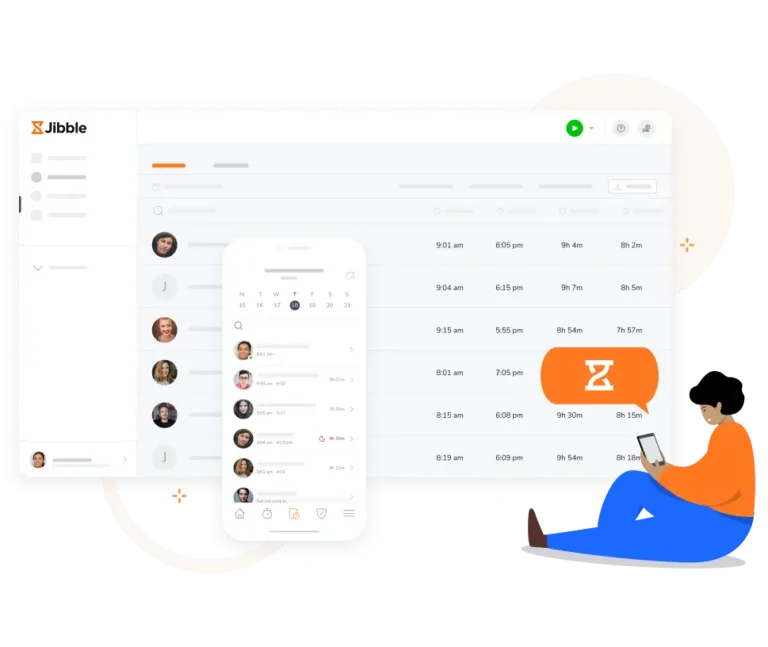 Timesheet on web and mobile
