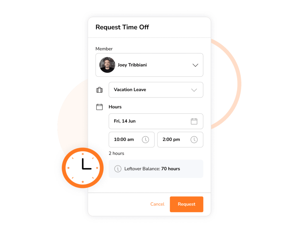 Applying for leave by the day or the hour