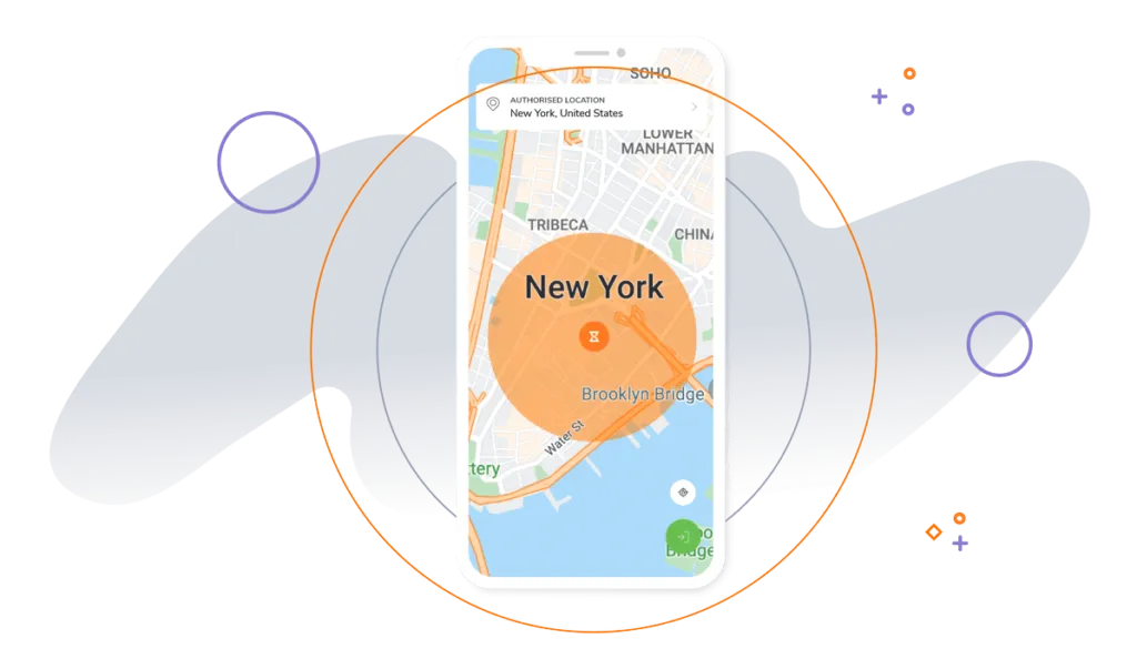 GPS attendance on mobile