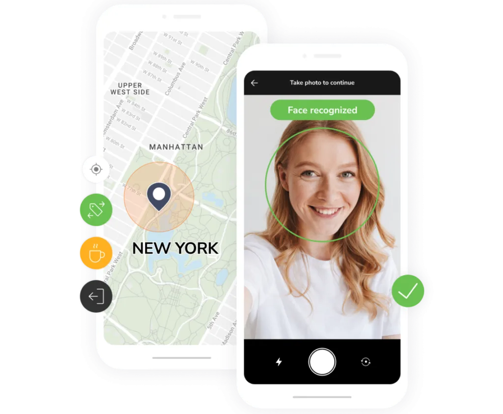 GPS tracking and facial recognition