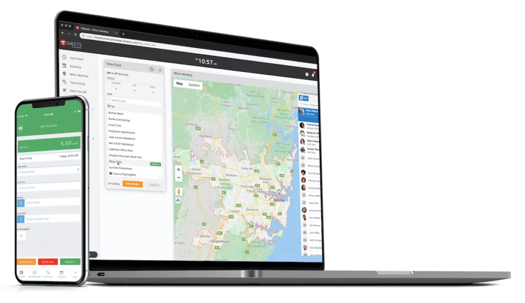 Quickbooks Time (Tsheets) comparado com o Jibble