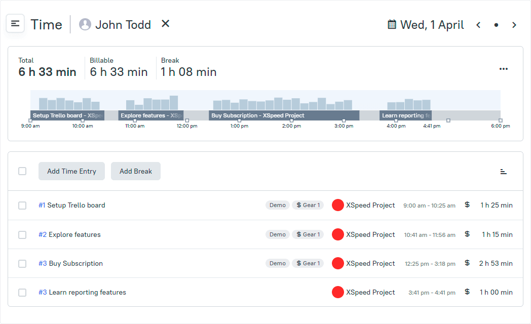 Overview of TMetric time tracking app and software