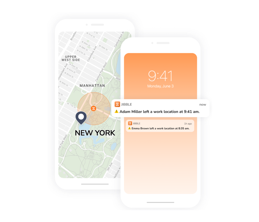 software pelacakan waktu dengan geofencing