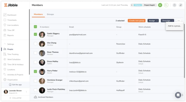 Adicionando membros em massa a um grupo