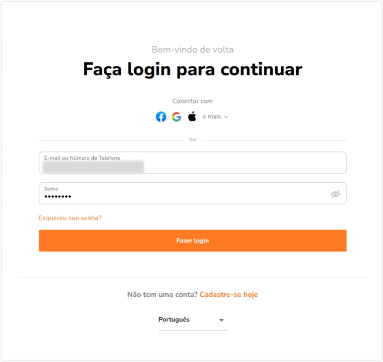Cadastre-se hoje