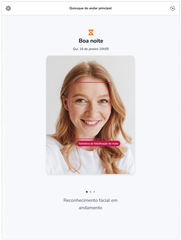 Prevenção de falsificação facial no quiosque