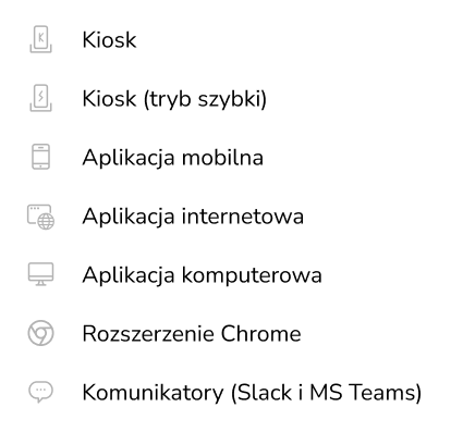 Legenda oznaczeń urządzeń.