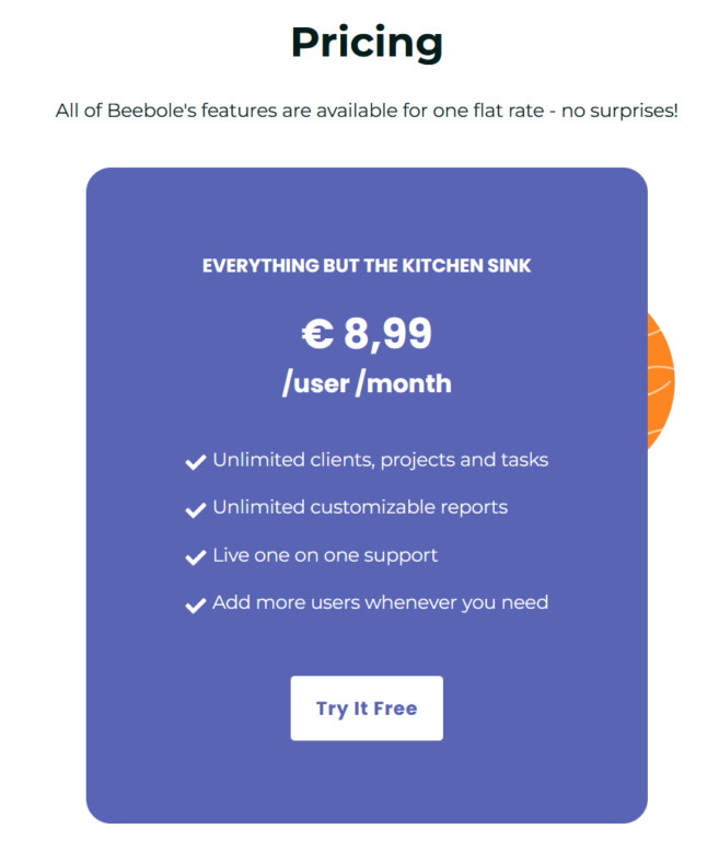 Precios de Beebole