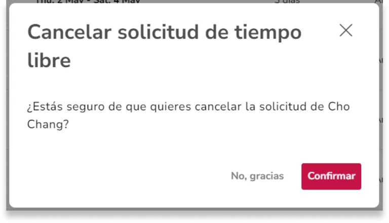 Confirma la acción en la ventana.