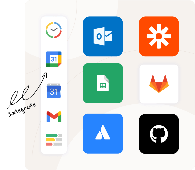 Software wie zum Beispiel Google und Asana