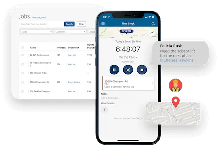 Funzione di rilevazione delle presenze su diversi dispositivi con ClockShark.