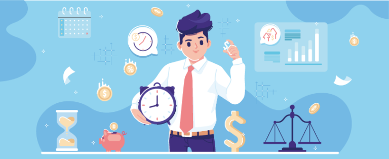 Visualizzazione software di time tracking.