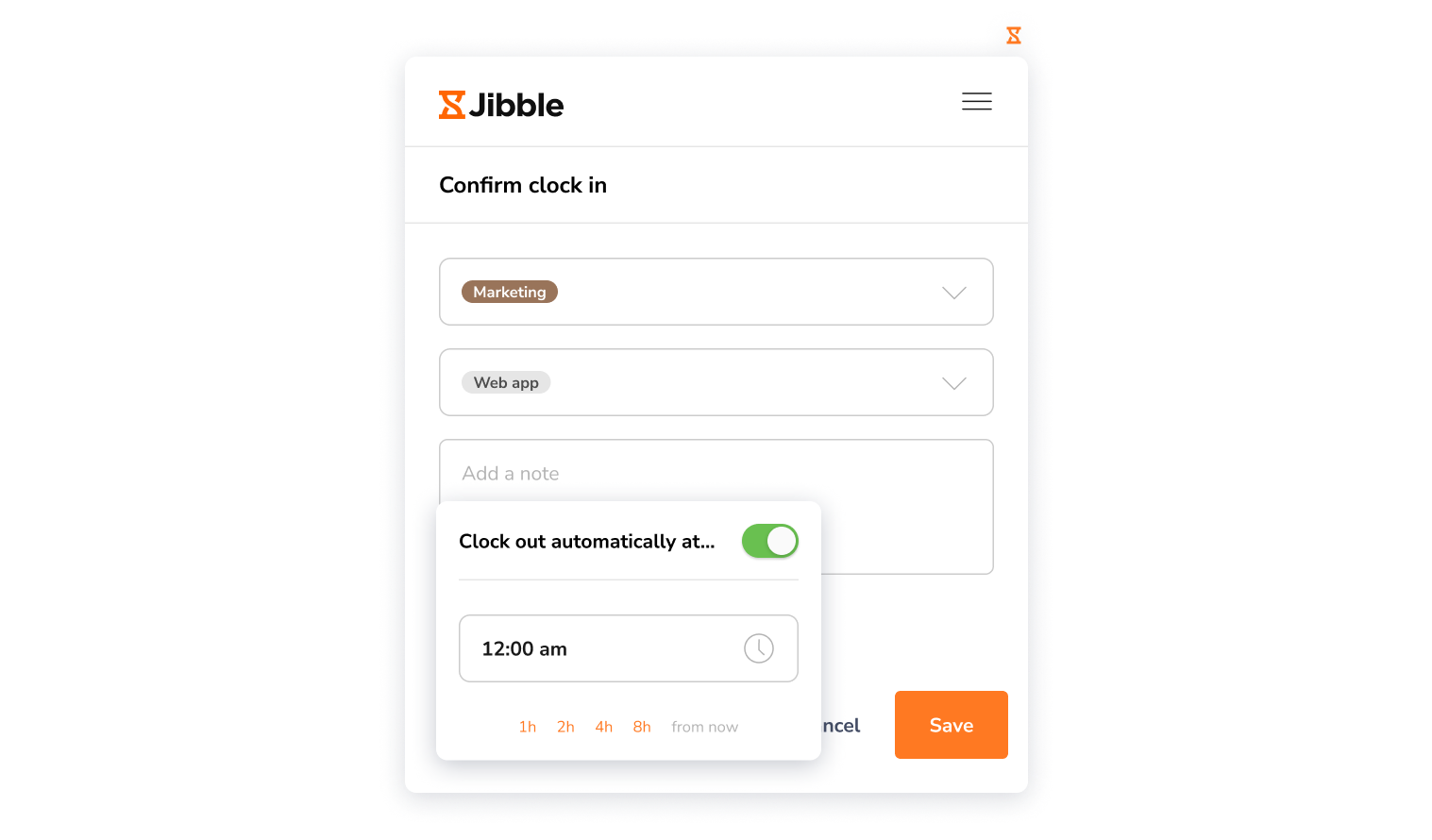 Automatic clock out on chrome extension