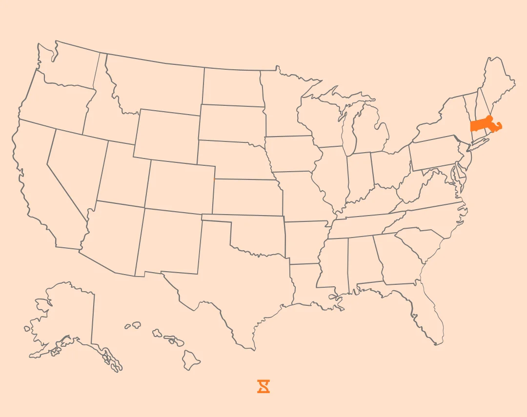 mapa de massachusetts