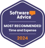 Software Advice - Most Recommended - Time and Expense 2024