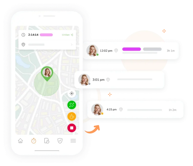 Location capture available on each time entries