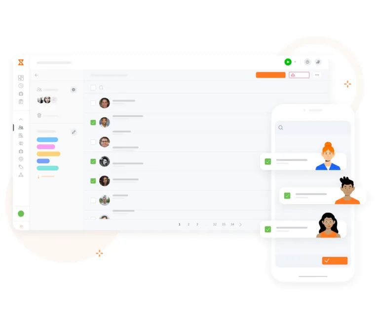 Choose the members to be a part of a group