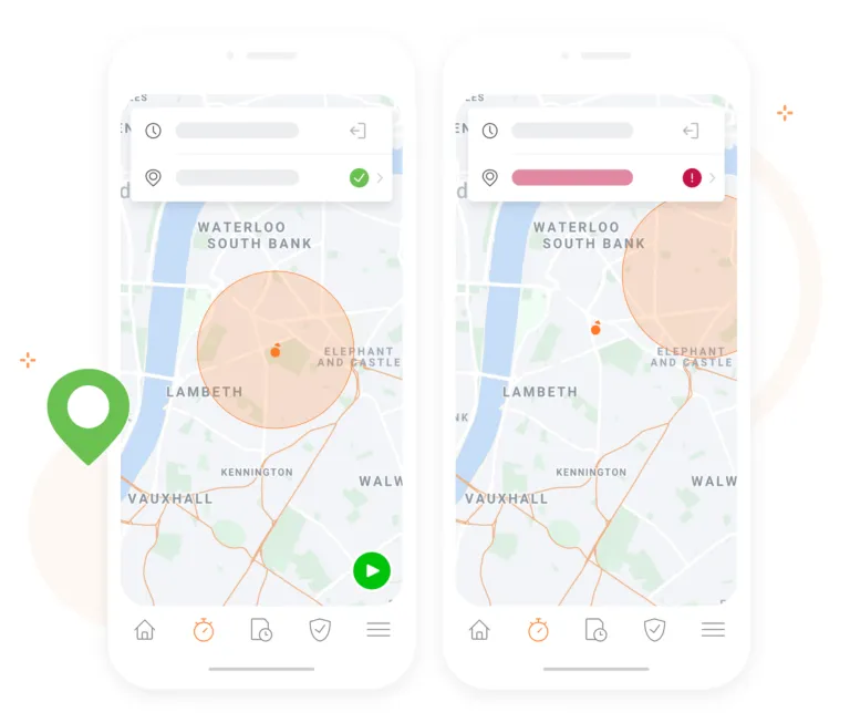 GPS time clock with geofencing to restrict employees from clocking in only in approved sites