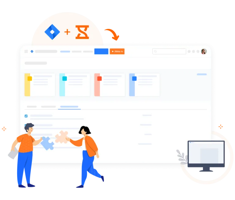 Chrome extension timer button embedded in Jira