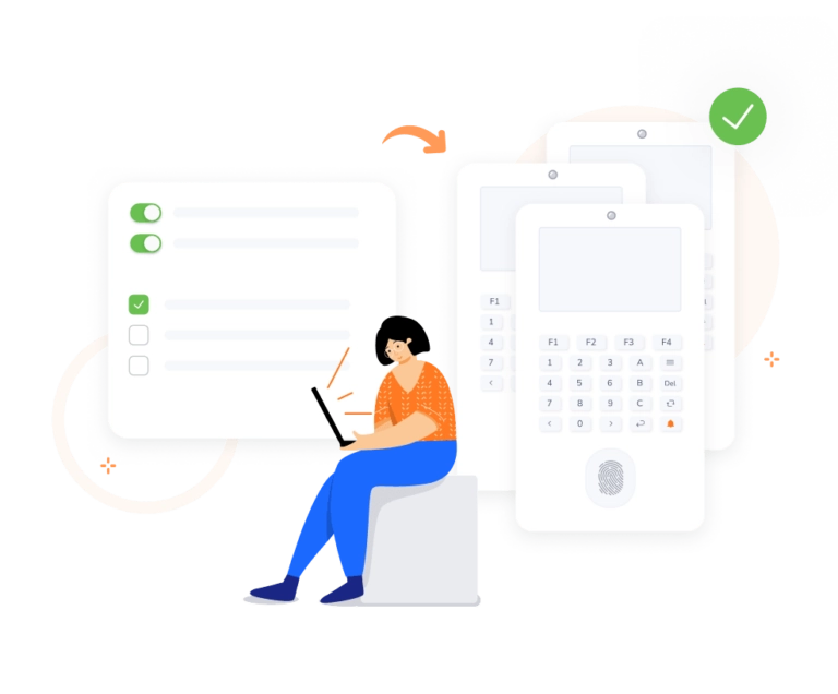 Manage biometric devices via a built-in web application