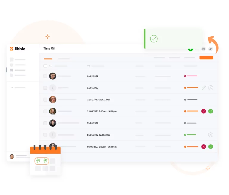 PTO tracker displaying an overview of leave requests