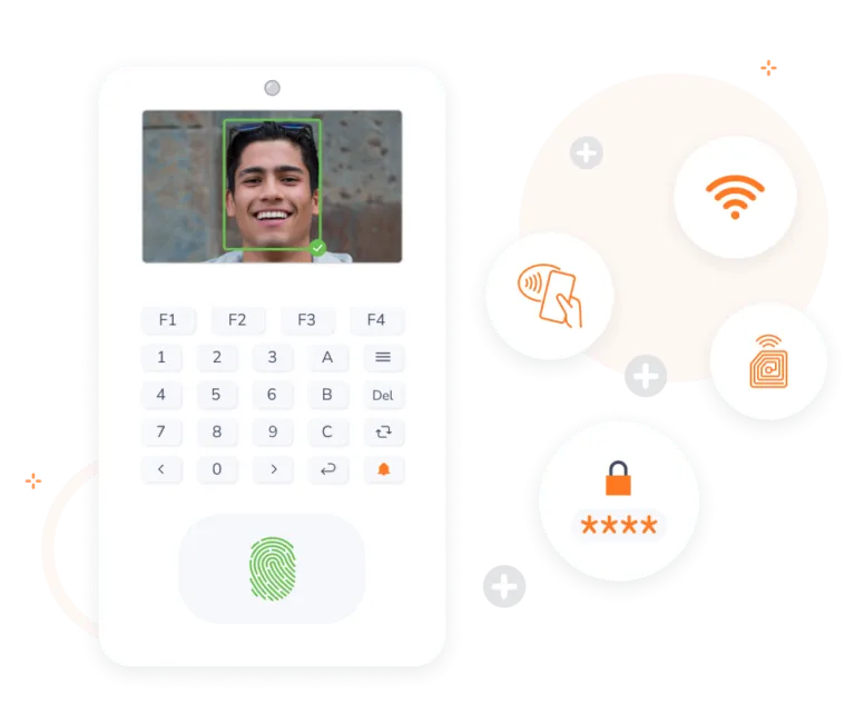 Optional built-in modules for biometric devices