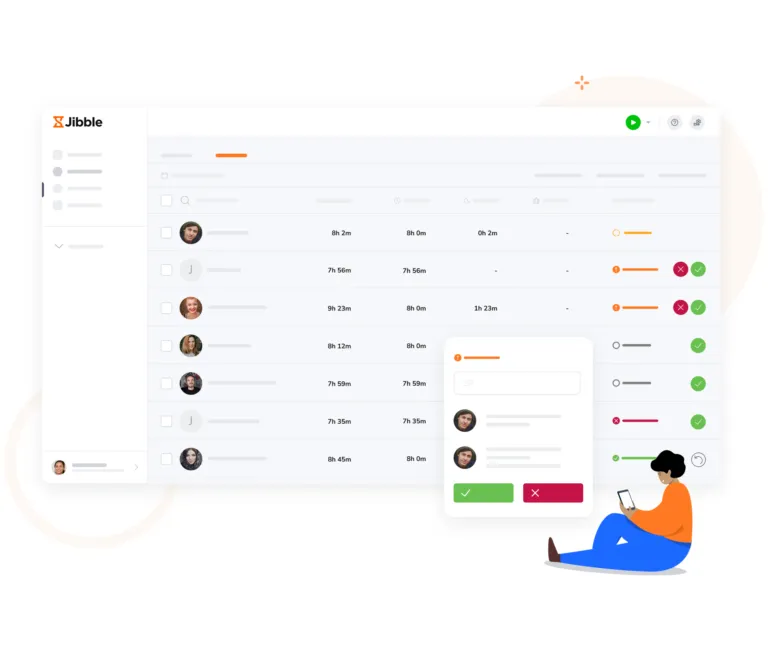 Approve or reject employee timesheets