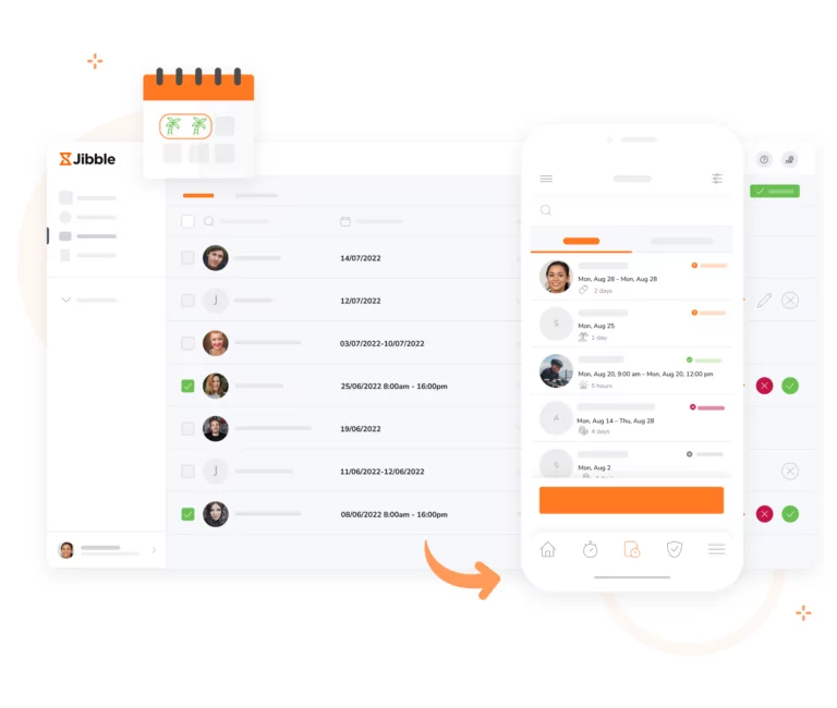 PTO tracker on web and mobile