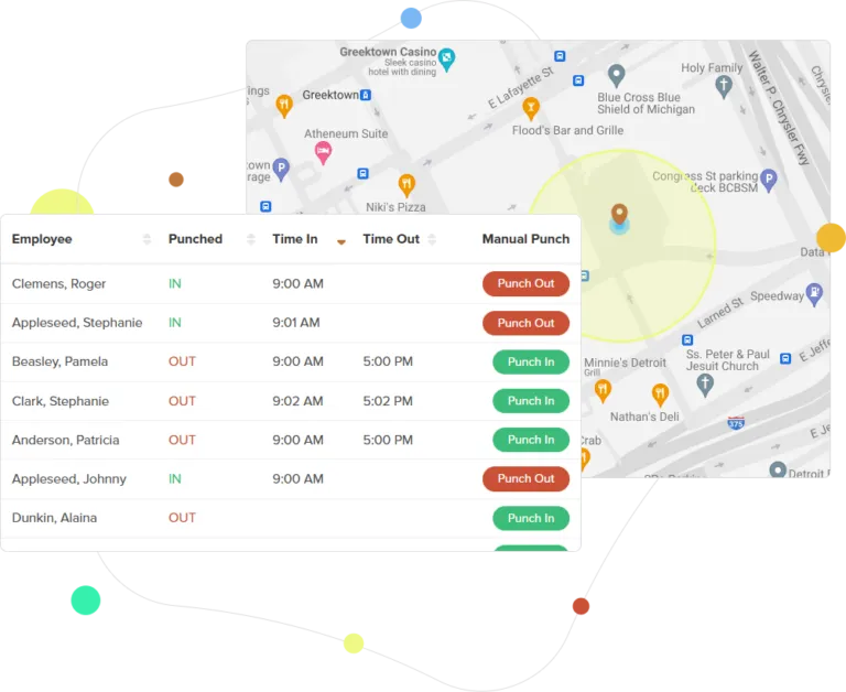 OnTheClock Review GPS Tracking Screenshot