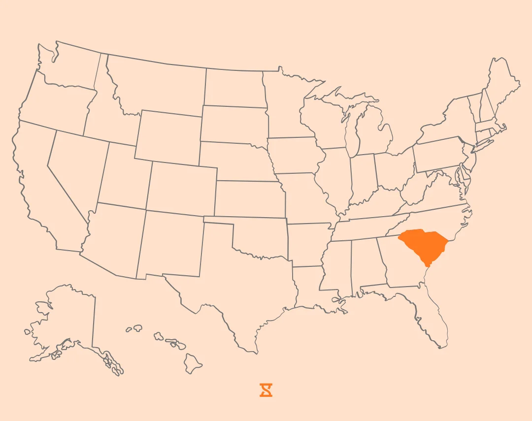 south carolina map