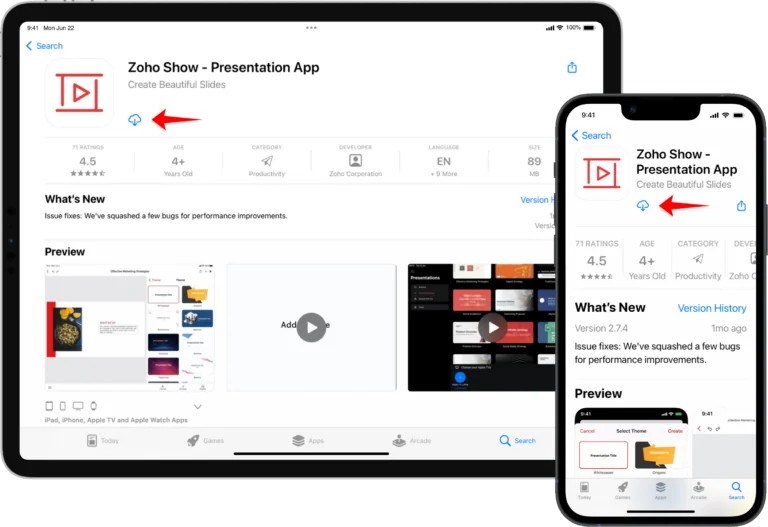 Zoho iSO view