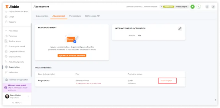 Manage subscription plans on web