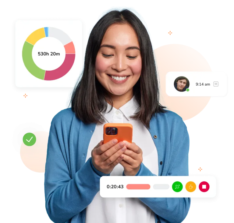 software perekaman waktu; aplikasi absensi mobile (Android dan iOS)