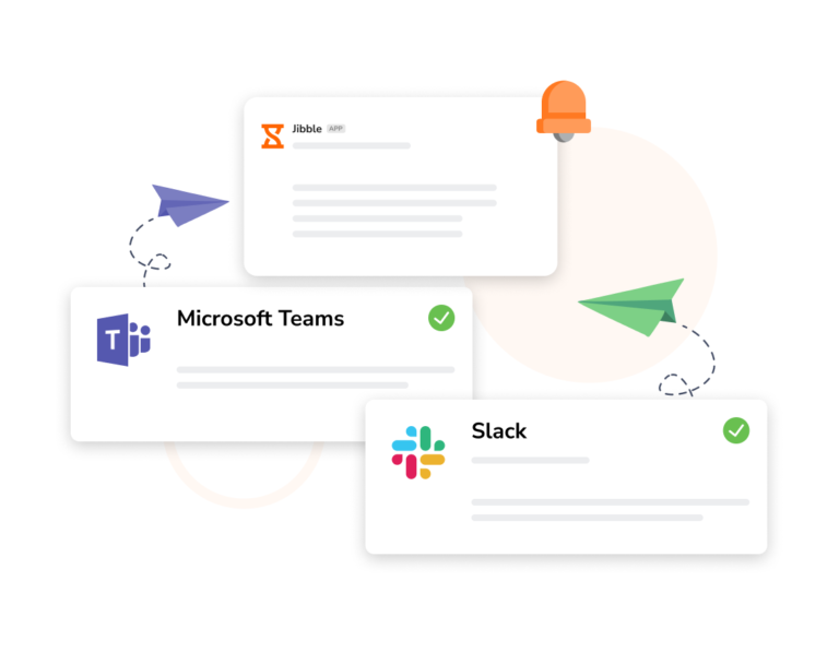 Intégrations Slack des équipes Jibble