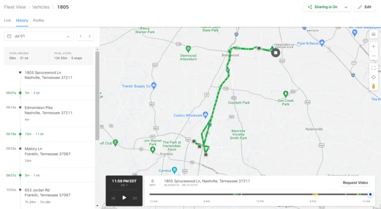 Mappa di localizzazione in tempo reale