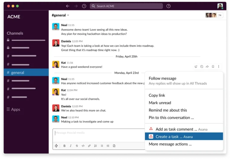 slack asana integration