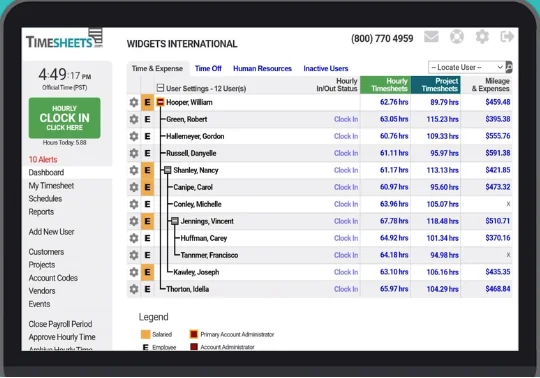 Software di Timesheets