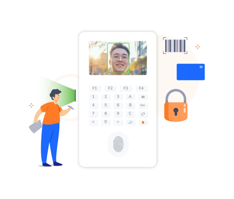 Ilustrasi sistem absensi biometrik pakai metode face recognition