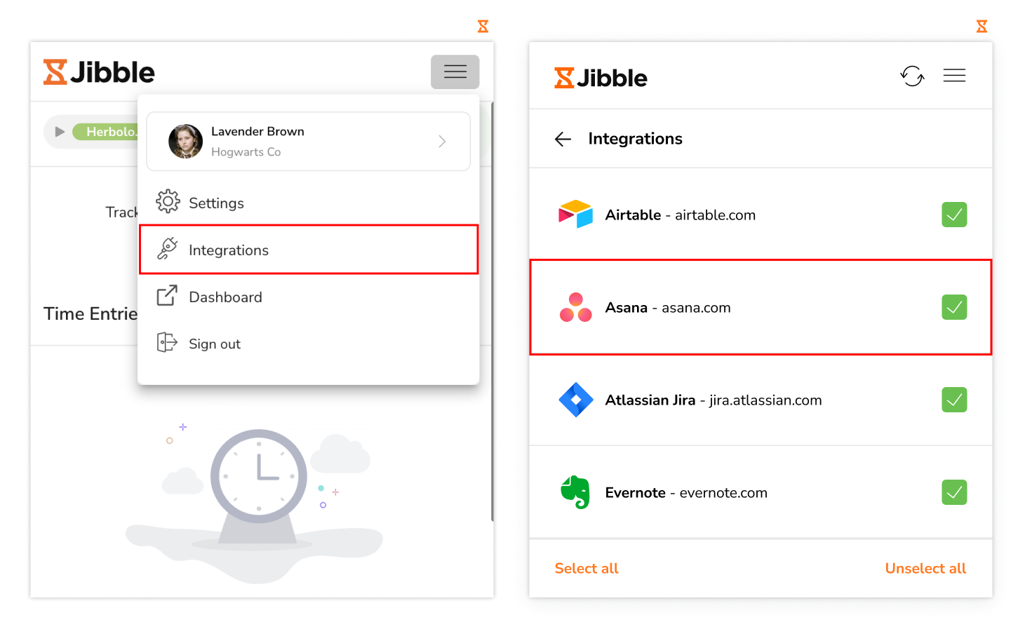 Chrome 확장 프로그램에서 Asana 통합 활성화