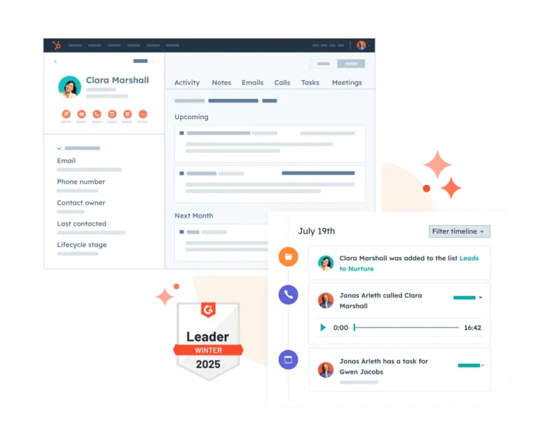 web shot hero hubspot