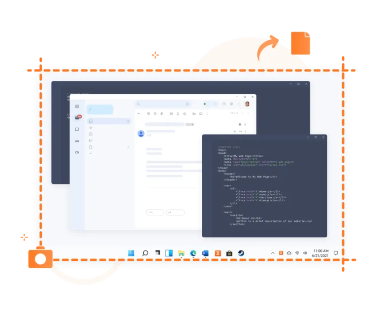 Screenshot capture on Windows desktops and laptops with Jibble's desktop time tracker