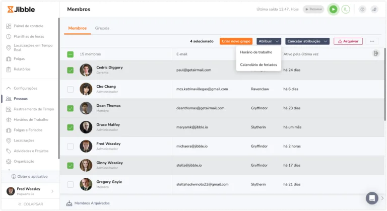 Bulk member assignment