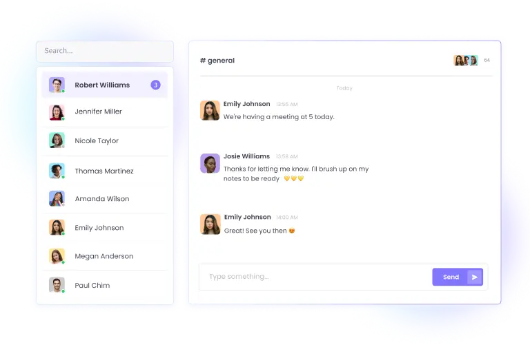 view of WebWorks chat App