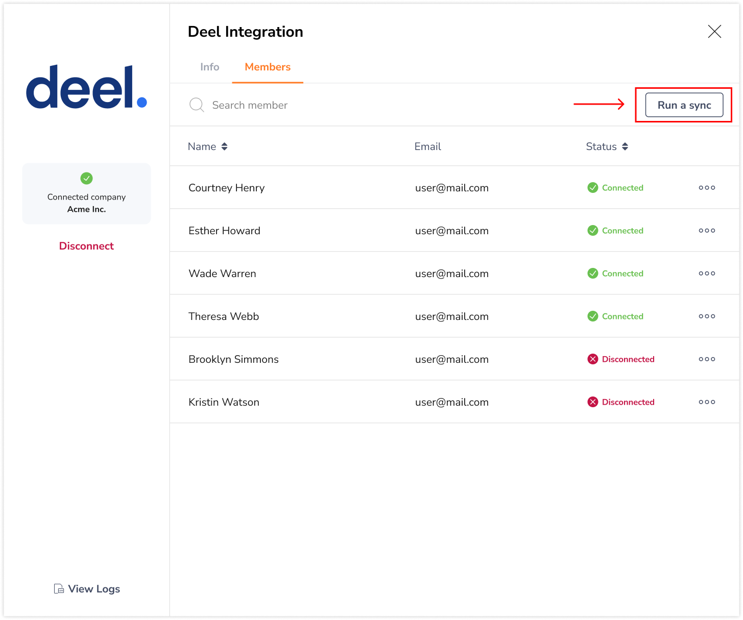 Sinkronisasi anggota Deel dan Jibble