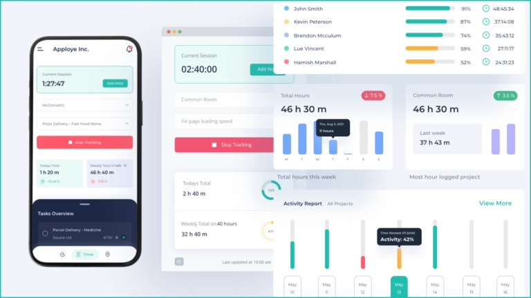 Apploye employee monitoring features.